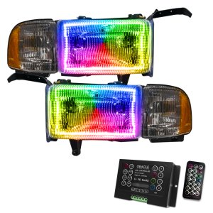 Dodge Ram Headlight Assemblies - ORACLE Lighting - ColorSHIFT w/ 2.0 Controller - `94-`02
